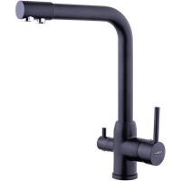 Смеситель для кухни Melodia della vita Ostessa Filtro MDV40618bk Черный