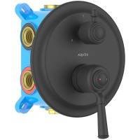 Смеситель для душа Aquatek Классик AQ1547MB Черный матовый латунь встраиваемый
