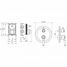 Смеситель для душа Aquatek Классик AQ1547MB Черный матовый латунь встраиваемый