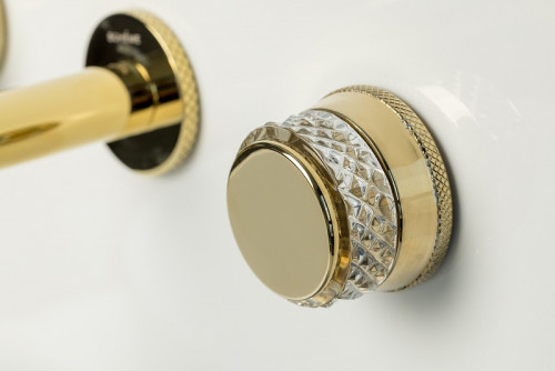 Смеситель для раковины Boheme Aura 152-2-G-A Золото латунь встраиваемый