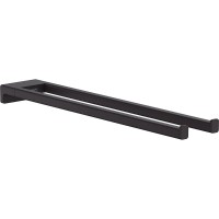 Полотенцедержатель Hansgrohe AddStoris 41770670 двойной Черный матовый
