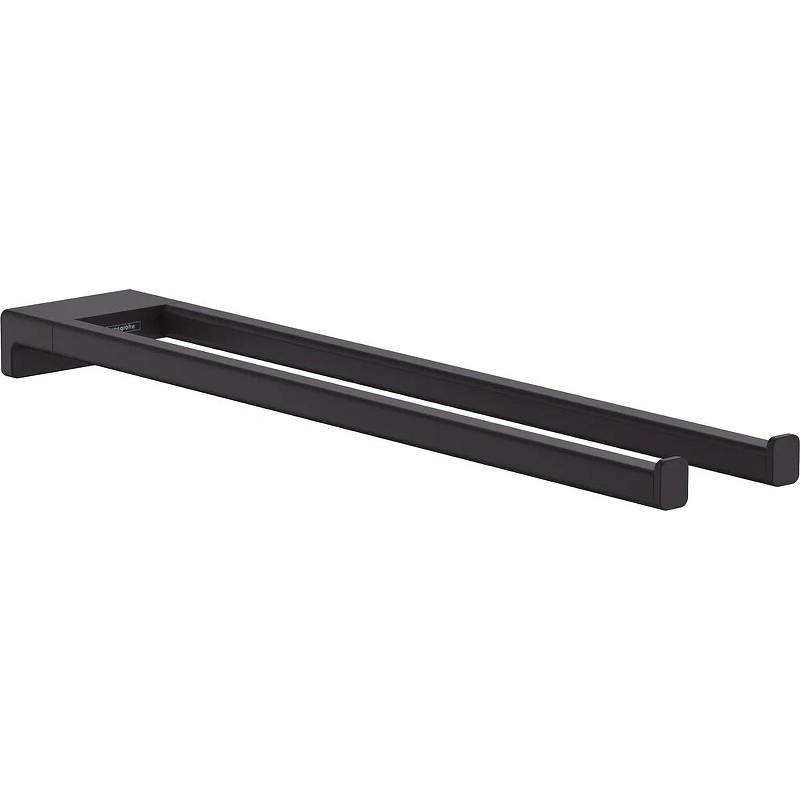Полотенцедержатель Hansgrohe AddStoris 41770670 двойной Черный матовый