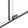 Душевая перегородка Vincea Walk-In 120 VSW-1WSL120GSGM профиль Вороненая сталь стекло янтарь