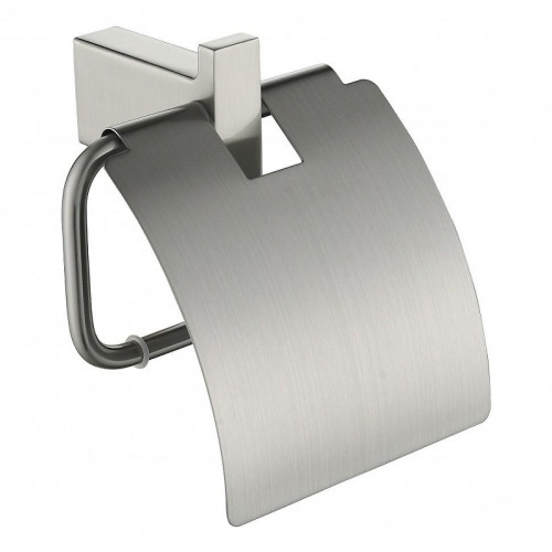 Держатель туалетной бумаги Grocenberg AC0029NK с крышкой цвет Никель