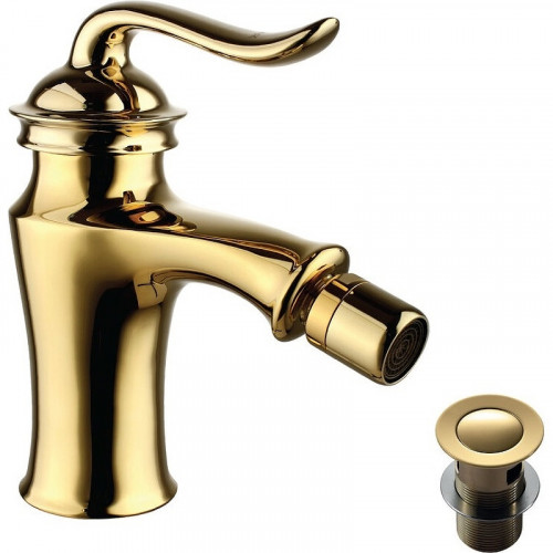 Смеситель для биде Lemark Brava LM4708G Золото латунь