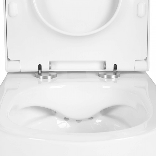 Унитаз Aquatek Поларис AQ0700-00 подвесной цвет Белый с сиденьем Микролифт