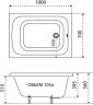Акриловая ванна DIWO Брянск 100х70 VN-733200 цвет Белый