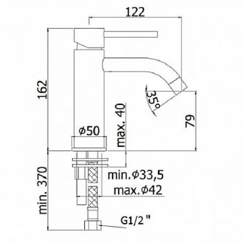 Смеситель для раковины Paffoni Light LIG071HGSP Медовое золото