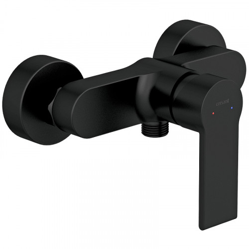 Смеситель для душа Cersanit Brasko Black 63109 Черный матовый латунь на стену
