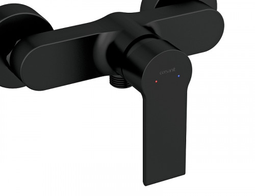 Смеситель для душа Cersanit Brasko Black 63109 Черный матовый латунь на стену