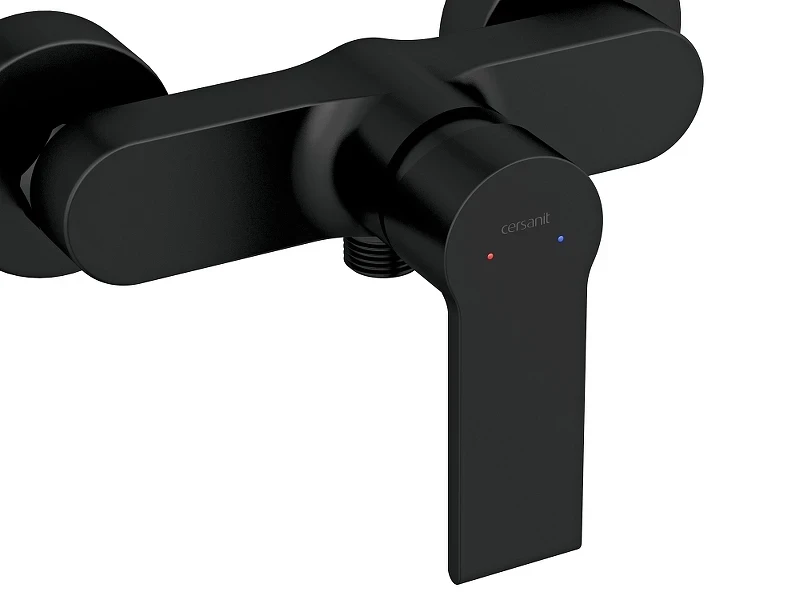 Смеситель для душа Cersanit Brasko Black 63109 Черный матовый латунь на стену