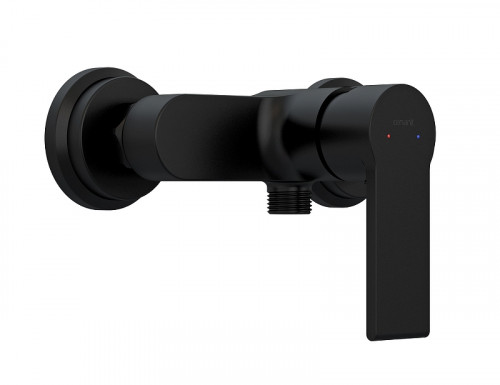 Смеситель для душа Cersanit Brasko Black 63109 Черный матовый латунь на стену