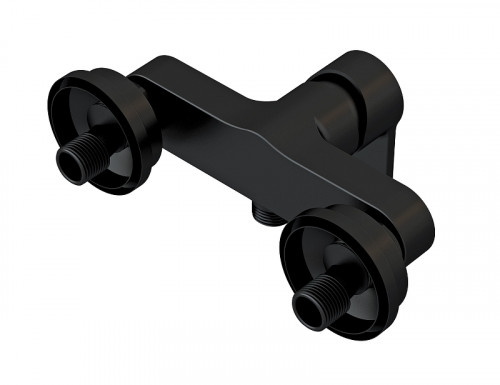 Смеситель для душа Cersanit Brasko Black 63109 Черный матовый латунь на стену