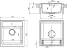 Кухонная мойка Domaci Римини 46 DG 50-46-650 цвет Белый