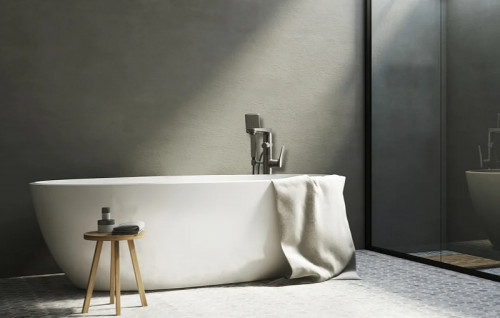 Смеситель для ванны Lemark Bronx LM3744GM Графит латунь на пол