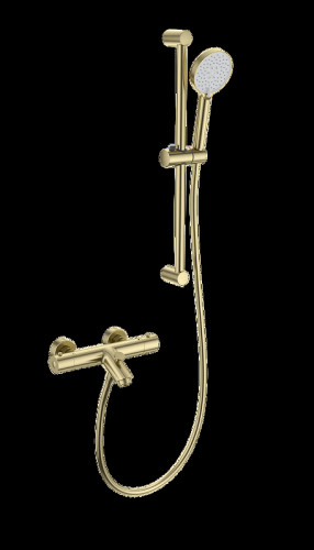 Смеситель для ванны Wonzon &amp; Woghand WW-C2002-A-BG с термостатом цвет Брашированное золото