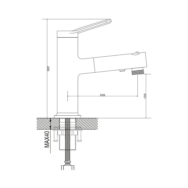 Смеситель для раковины Raffine F281 цвет Хром
