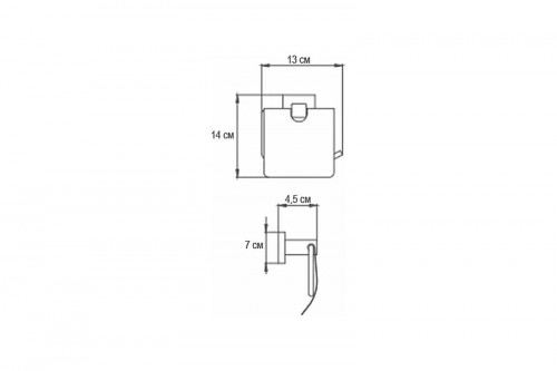 Держатель туалетной бумаги Ekko E1903 с крышкой цвет Хром