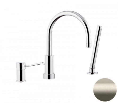 Смеситель на борт ванны Remer Minimal N072XV цвет Сталь