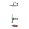 Душевая система Fima Carlo Frattini Shower systems F3149WX3RP252CR с термостатом цвет Хром