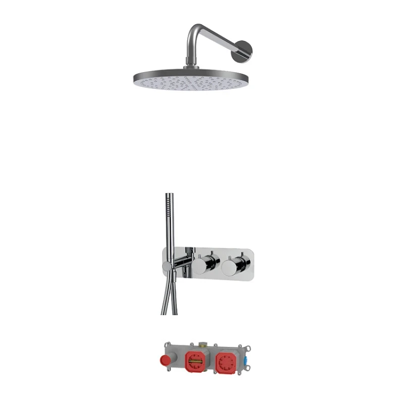 Душевая система Fima Carlo Frattini Shower systems F3149WX3RP252CR с термостатом цвет Хром