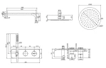 Душевая система Fima Carlo Frattini Shower systems F3149WX3RP252CR с термостатом цвет Хром