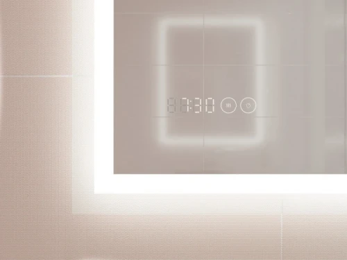 Зеркало Cersanit Led 080 Design Pro 70 KN-LU-LED080*70-p-Os с подсветкой с часами и подогревом стекло