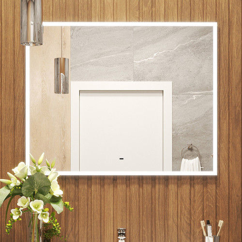 Зеркало Bond Cube 100x80 M44ZE-10080 с подсветкой с сенсорным выключателем стекло