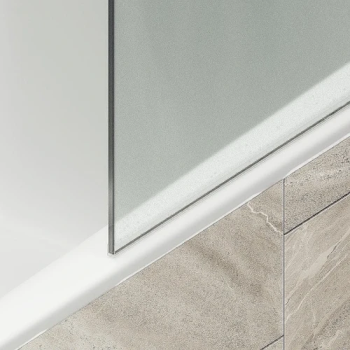Шторка на ванну Maybah Glass MGV-93-2ш 700x1400 в широком профиле Бронза стекло сатиновое