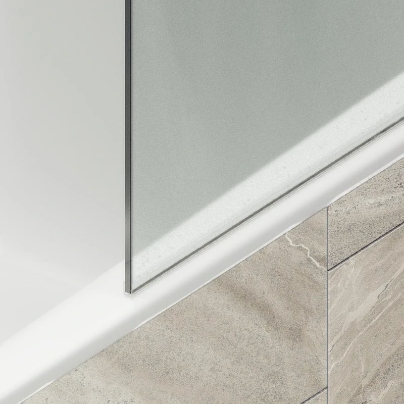 Шторка на ванну Maybah Glass MGV-93-2ш 700x1400 в широком профиле Бронза стекло сатиновое
