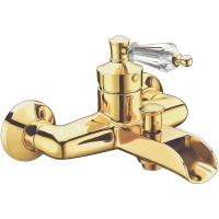 Смеситель для ванны Boheme Vogue 213-SW Золото латунь на стену