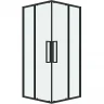 Душевой уголок Grossman Cosmo 80х80 300.K33.02.8080.21.00 профиль Черный матовый стекло прозрачное
