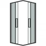 Душевой уголок Grossman Cosmo 80х80 300.K33.02.8080.21.00 профиль Черный матовый стекло прозрачное