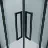Душевой уголок Grossman Cosmo 80х80 300.K33.02.8080.21.00 профиль Черный матовый стекло прозрачное