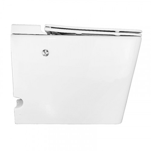 Унитаз Azario AZ101 приставной цвет Белый с сиденьем Микролифт