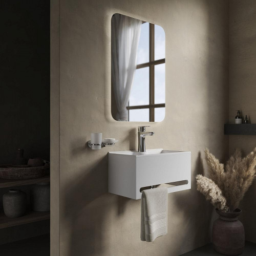 Комплект мебели для ванной DIWO Казань 50 подвесной цвет Белый