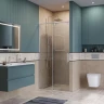 Душевая дверь BelBagno Soft Close-1 100 SOFT_CLOSE-1-BF-1-100-C-Cr профиль Хром стекло прозрачное