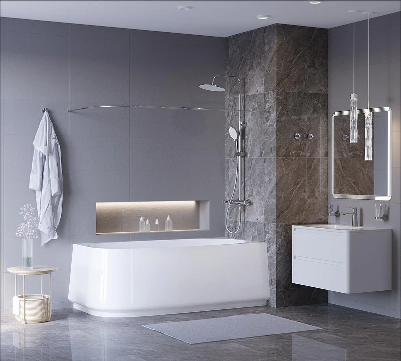 Акриловая ванна Cezares Lux 165х80 R CZR-LUX-CORNER-165-80-58-R цвет Белый