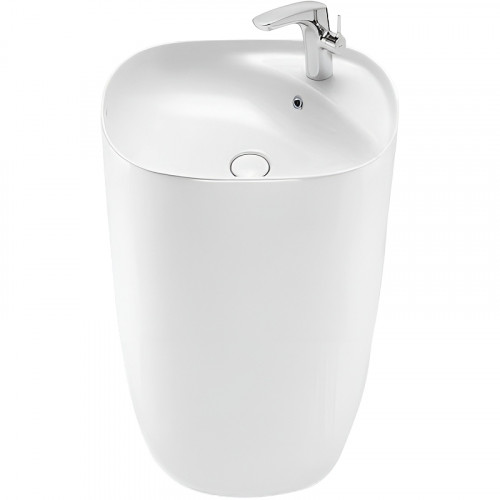 Раковина SantiLine 50 SL-4018 Белая фаянс напольный