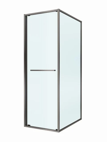 Душевой уголок Cezares Lux 70x100 LUX-AH-FS-1-70/100-C-GM профиль Оружейная сталь стекло прозрачное