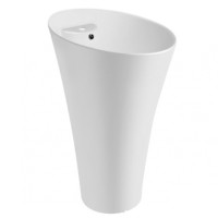 Раковина CeramaLux 42 WK8100(G-306) Белая фаянс напольный