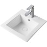 Раковина Orange 41 B03-410W Белая фарфор полувстраиваемая