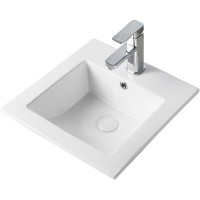 Раковина Orange 41 B03-410W Белая фарфор полувстраиваемая