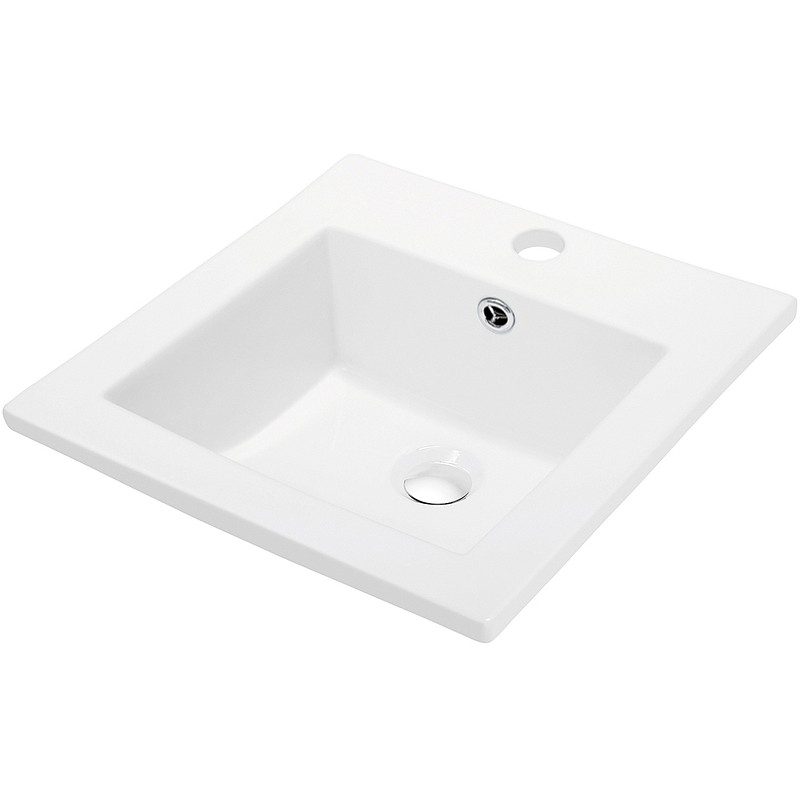 Раковина Orange 41 B03-410W Белая фарфор полувстраиваемая