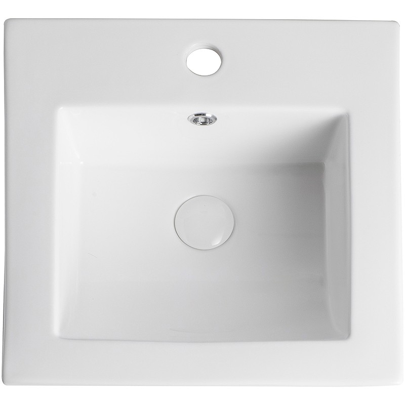 Раковина Orange 41 B03-410W Белая фарфор полувстраиваемая