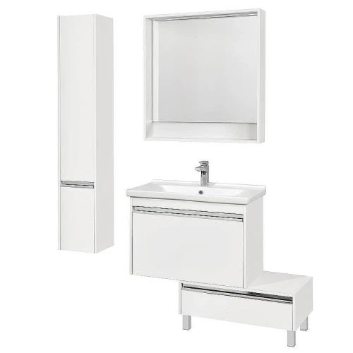 Тумба Aquaton Капри 80 1A231103KP010 Белая глянцевая