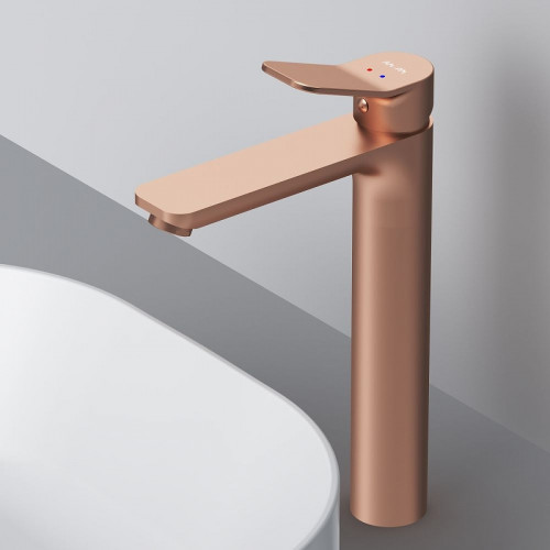 Смеситель для раковины AM.PM X-Joy F85A92044 Розовое золото латунь