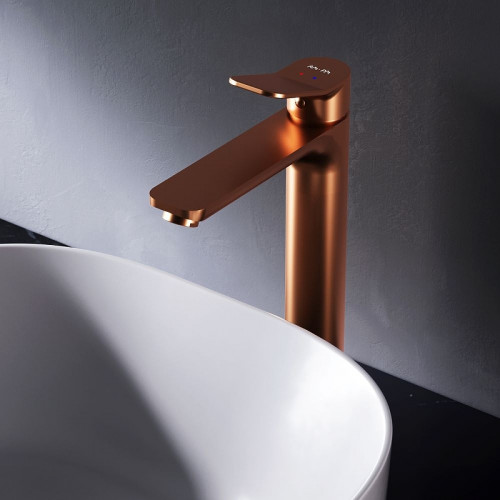 Смеситель для раковины AM.PM X-Joy F85A92044 Розовое золото латунь