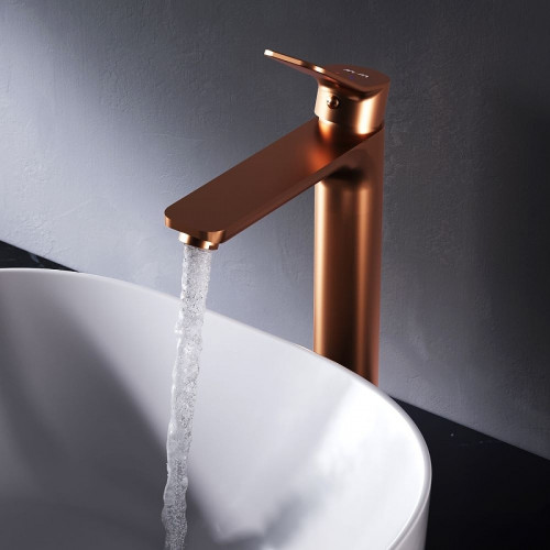 Смеситель для раковины AM.PM X-Joy F85A92044 Розовое золото латунь