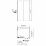 Душевой уголок WasserKRAFT Dill 140x90 61S36 профиль Черный матовый стекло прозрачное